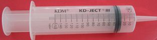 Шприц 150/160 мл. (тип Жанэ) с наконечником для катетерной насадки KD-JECT®III